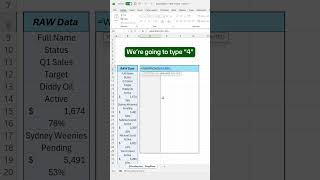 How To Turn Columns Into Tables Using Wraprows In Excel excel spreadsheet exceltips