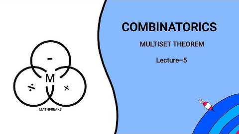 Lecture 5|Combinations with repetition||COMBINATIONS OF MULTISET IOQM| INMO 2005|JEE|KVPY