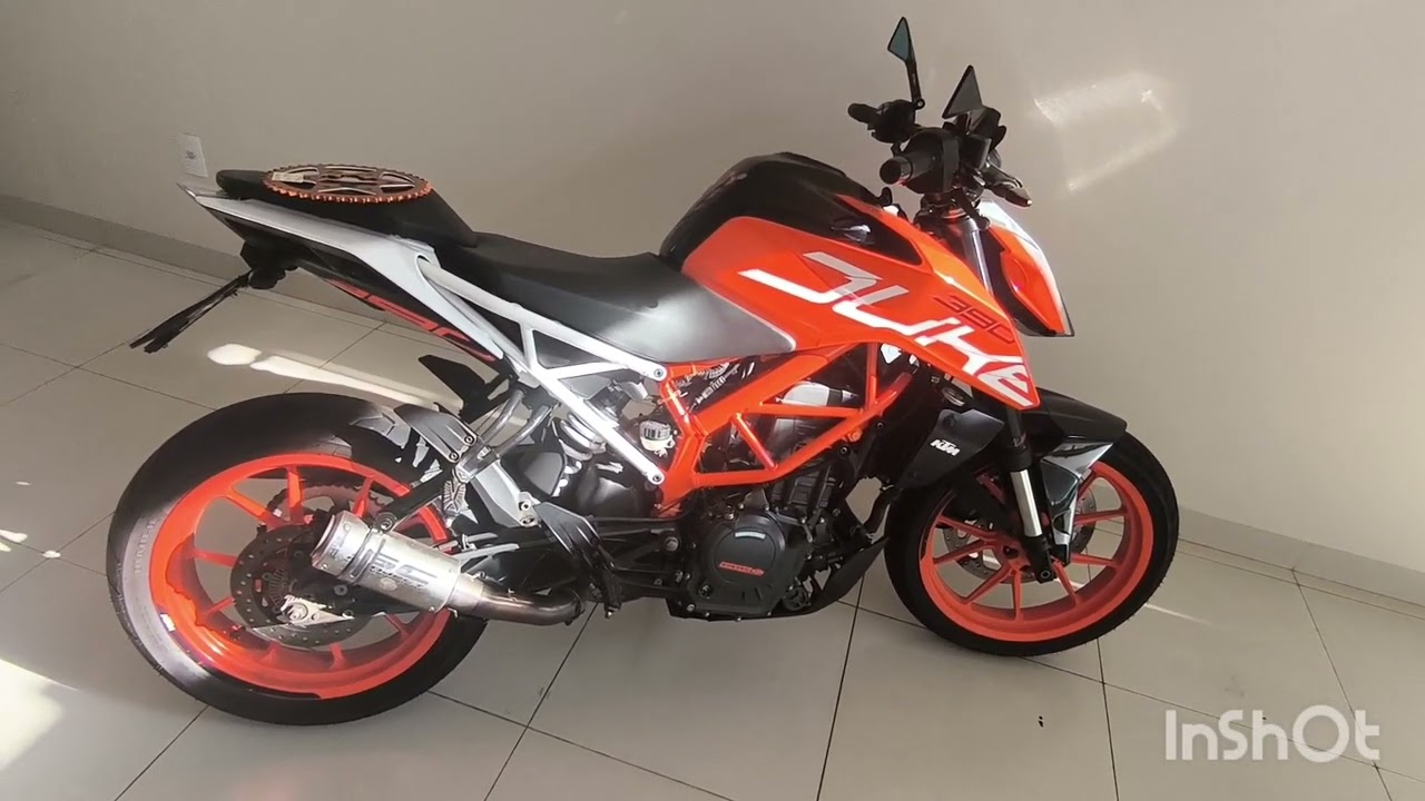 COLOQUEI COROA DE 43 DENTES NA KTM DUKE 390!