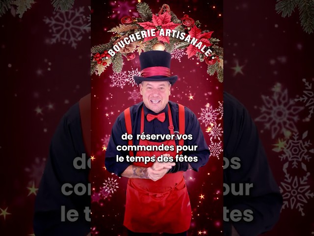 Menu du temps des Fêtes (Tendre gourmet)