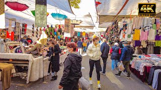 Istanbul Bazaars [4k60fps]-Thursday Bazaar in Erenköy