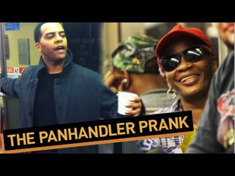 Pandhandler Pranks Entire Subway Car