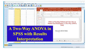 Two-Way ANOVA in SPSS Part1