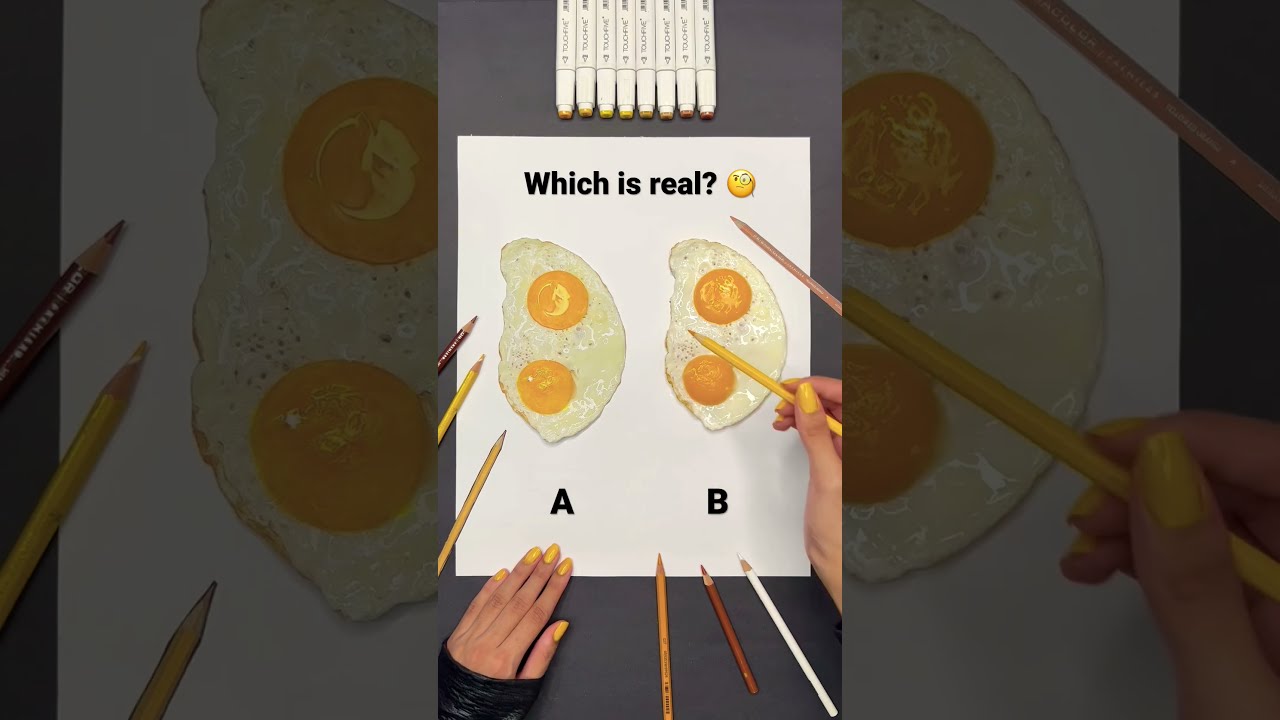 Which Is The Real One Shorts Artist Drawing Art Painting Creative Draw