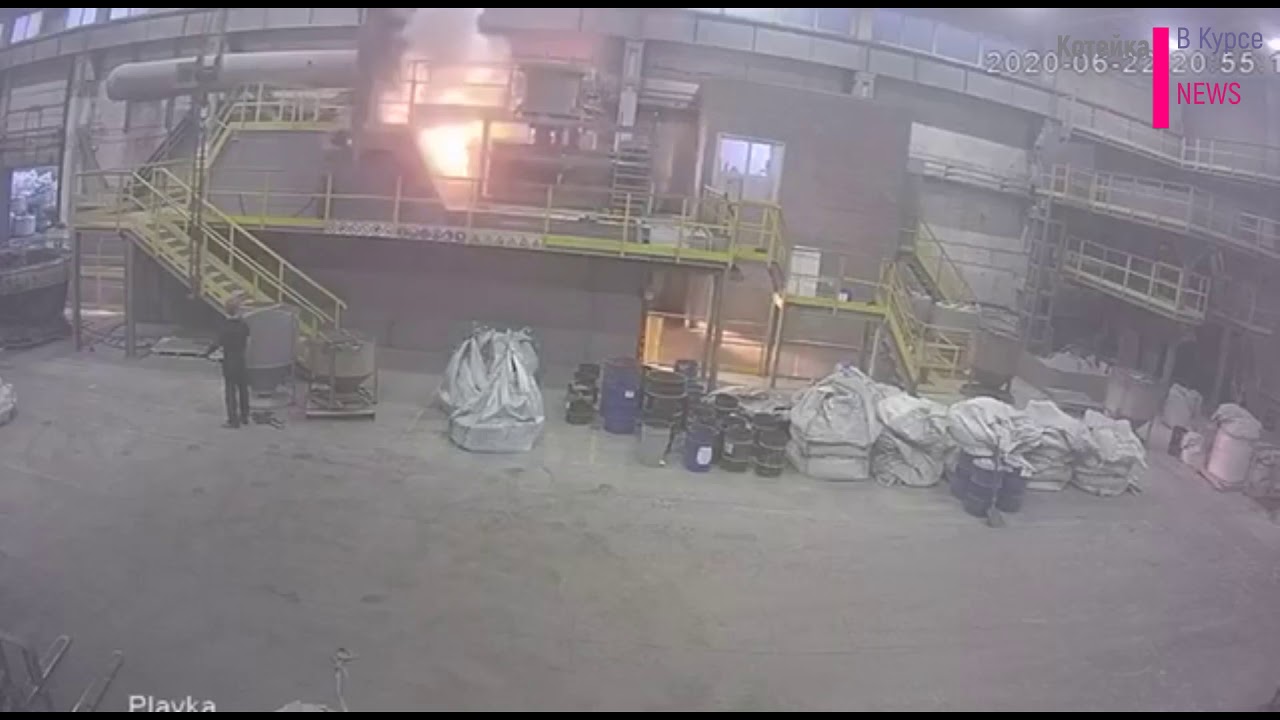 Видео взорвалась печка