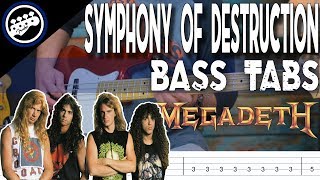 Megadeth - Symphony of Destruction | Bass Cover With Tabs in the Video chords