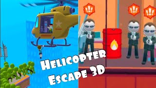 Helicopter Escape 3D - jogo de snaper tiro, zombies, fugitivo, bandidos e ladrões, jogo leve offline screenshot 3