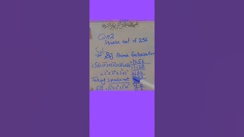 square root of 256#easy #squareroot #number