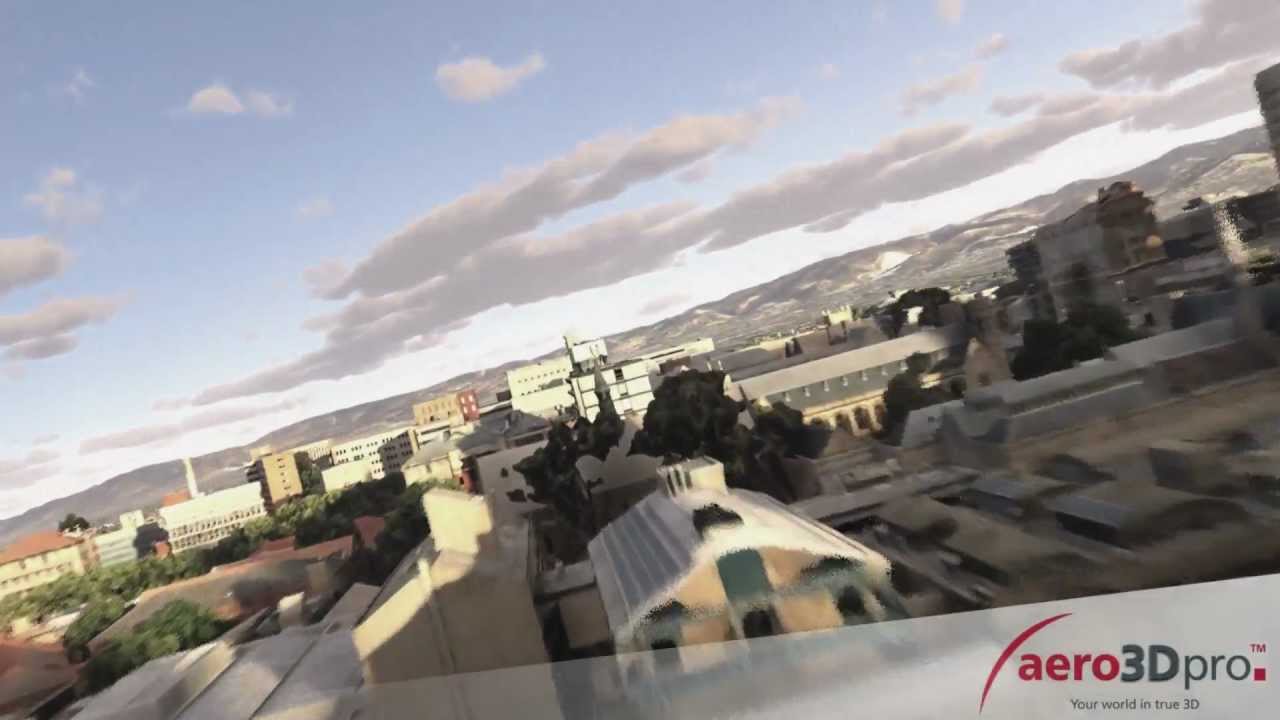 Flying like superman over Adelaide-aero3Dpro
