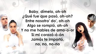 Entre Nosotros REMIX - Tiago PZK, LIT killah, Maria Becerra, Nicki Nicole (Letra/Lyrics).