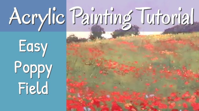 Angela Anderson Art Blog: Easy Palette Knife Poppies Acrylic Painting  Tutorial
