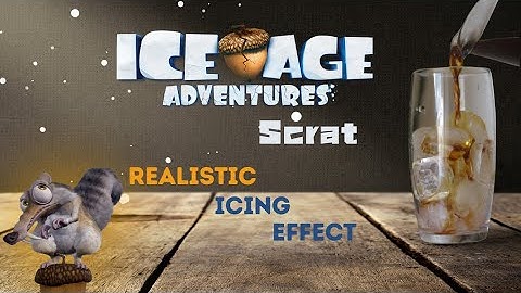 Ps Tutorial | Ice Age Scrat, realistic icing effect |  #tutorial #ice  #photoshopmanipulation