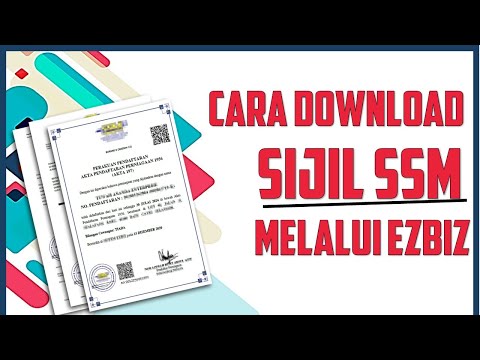 Cara Download Sijil SSM melalui EZBIZ