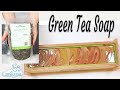 How to make cold process soap with green tea. Using alternative liquids in  soap. Soap making