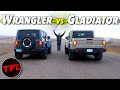 Does the 2020 Jeep Wrangler Diesel DEMOLISH A New Gladiator In a Drag Race?