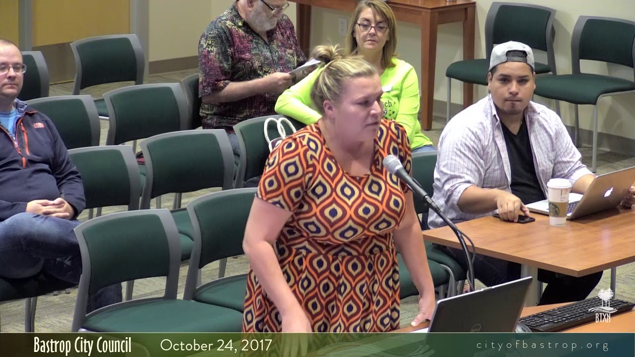 Bastrop City Council October 24, 2017 YouTube