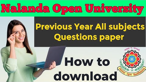 Nalanda Open University Question Paper Kaise Download Krare | How to Download NOU Questions Paper l