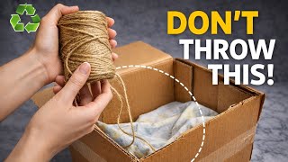 Don’t Throw Cardboard Away! ♻️ DIY Luxury Storage Basket