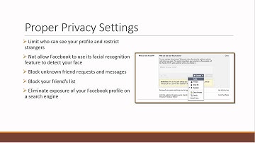 Module 3: Proper Privacy Settings