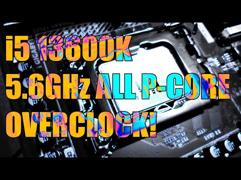 i5 13600K overclocked to 5.6GHz ALL P-CORE Linpack Xtreme stable