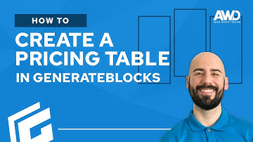 How to Create a Pricing Table with GenerateBlocks