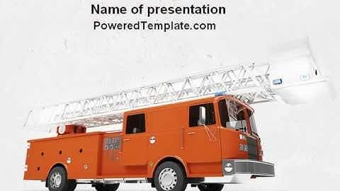 Fire Engine PowerPoint Template by PoweredTemplate.com