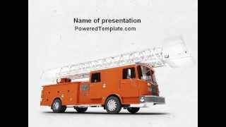 Fire Engine PowerPoint Template by PoweredTemplate.com