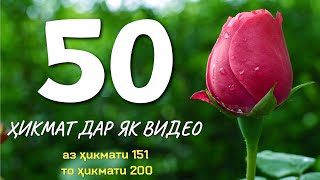видео: 50 ҲИКМАТ ДАР ЯК ВИДЕО, АЗ ҲИКМАТИ 151 ТО ҲИКМАТИ 200, БЕҲТАРИН ҲИКМАТҲО БАҲРИ ШУМО, ТАМОШОИ БАРҲАВО картинка: 50 ҲИКМАТ ДАР ЯК ВИДЕО, АЗ ҲИКМАТИ 151 ТО ҲИКМАТИ 200, БЕҲТАРИН ҲИКМАТҲО БАҲРИ ШУМО, ТАМОШОИ БАРҲАВО