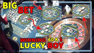 🔴Live roulette | 🚨Lucky Boy amazing 💲 $60,500 Winning at Las Vegas Casino 🎰 Big Bet ✅ 21-05-2024
