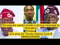 Haaa this popular pastor sends strong message to president tinubu lets pray for tinubu