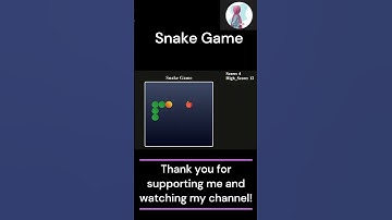 Classic Snake Game | HTML, CSS & JavaScript Tutorial #coding #htmlcss #python #htmlcssjavascript