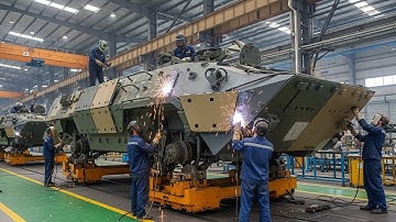 Inside the Defense Factory: Full Industrial Production Workflow of an Armored Personnel Carrier.