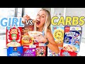 GIRL vs. CARBS | Eating BEST & WORST CEREAL'S EVERYDAY for a WEEK