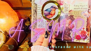 ASMR Scrapbooking | Journaling | eStarCase | Rongrong | 🌼Fireplace Sounds🌸🌼