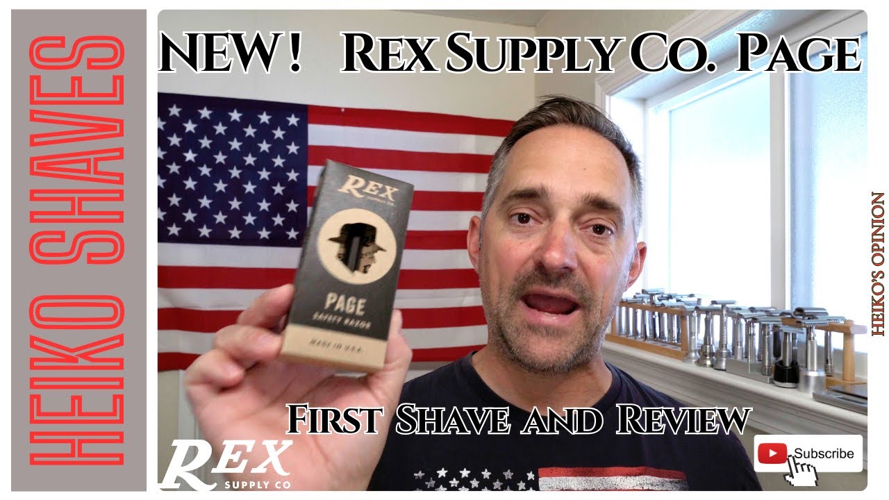 New!!! Rex Supply Co. Page Razor - First Shave and Review