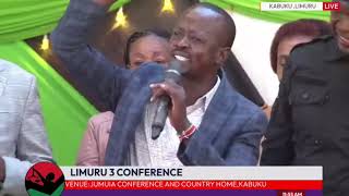 ''TUKATAE SISI WOTE KULIPA TAX TUONE RUTO ATAFANYA NINI,'' JUBILEE MCA ROARS AT LIMURU 3 CONFERENCE!