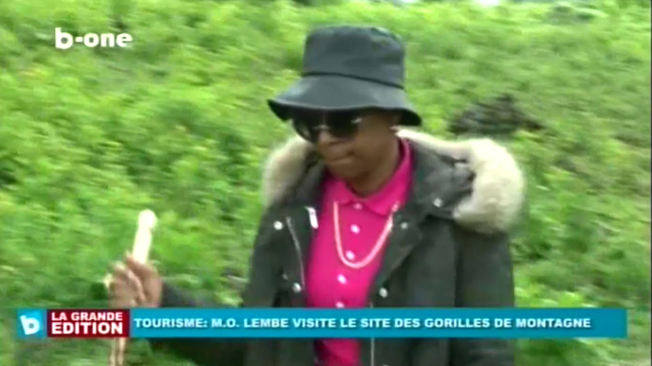Olive LEMBE KABILA visite le site des Gorilles de Montagne de Virunga, Nord KIVU