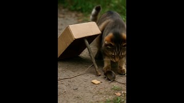 Wait, WHAT?! 🤯 Mouse Falls for Cat’s Trick! #catshorts #mouse #trap