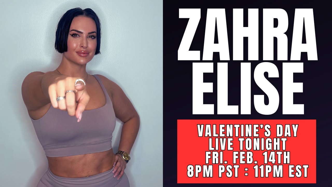Valentine's Day Livestream at 8pm PST | Zahra Elise - YouTube