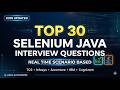 Top 30 Selenium Java Interview Questions Asked in TCS, Infosys, Accenture &amp; IBM (2026)