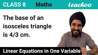 The base of an isosceles triangle is 4/3 cm. The perimete - Teachoo