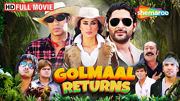 Golmaal Returns - छिछोरा पति,शक़ी पत्नी और कमीने दोस्त | Ajay Devgan | Kareena Kapoor | Comedy Film