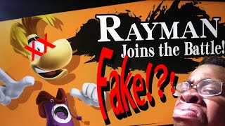 MewTwo and RayMan reveal..... PROVEN FAKE!?!. I CRY Smash 4 Updates