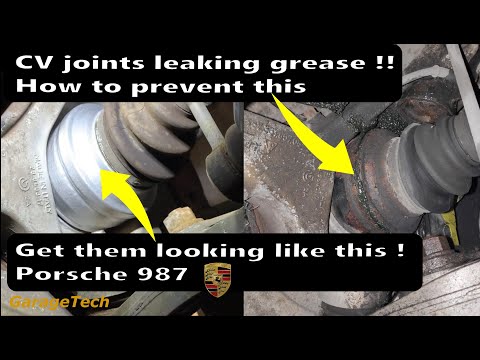 How to prevent your CV joint leaking grease before you need to replace the driveshaft Porsche 987