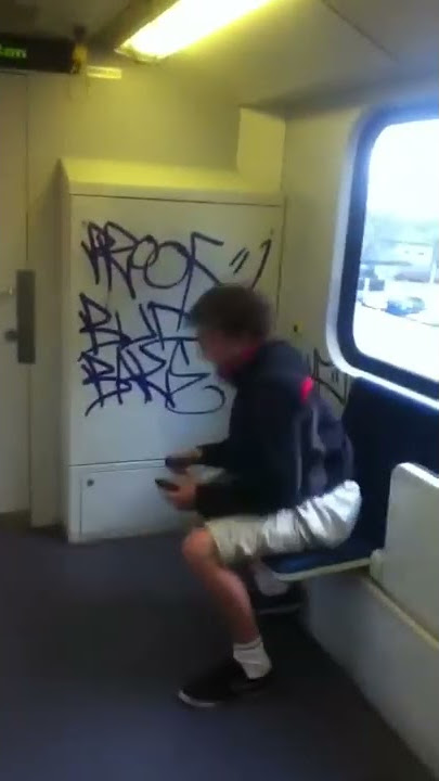 Kids Get Caught Tagging Train