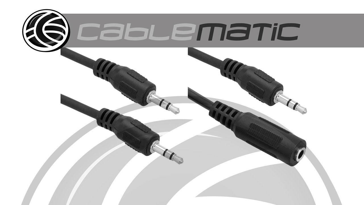 Audio Cable Stereo mini jack 3.5 - distributed by CABLEMATIC ® 