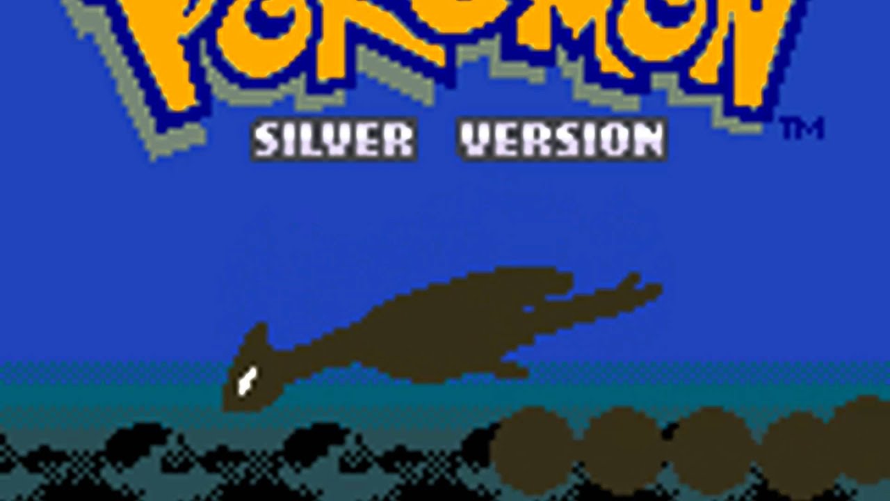 The legendary Pokemon Gold and Pokemon Silver title screens