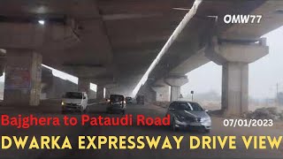 Dwarka Expressway Drive View in a Foggy Day | Bajghera to Pataudi Road