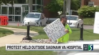 Protest held outside Saginaw VA hospital