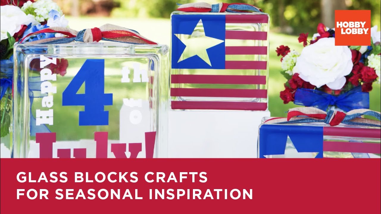 Glass Blocks Crafts for Seasonal Inspiration